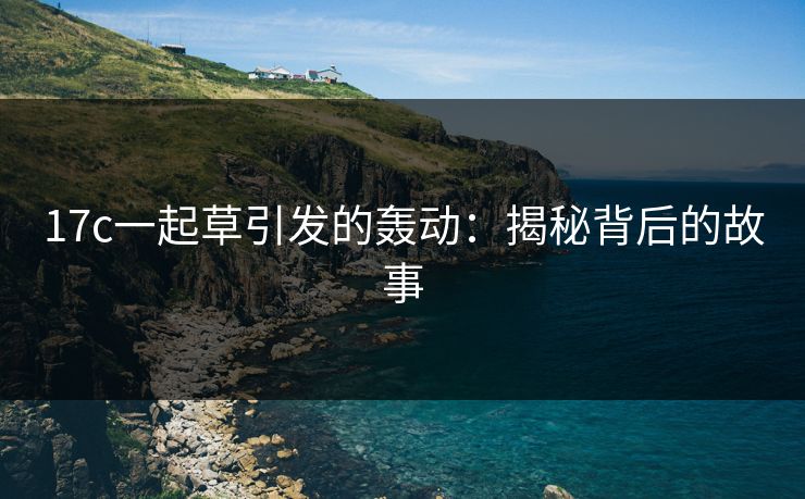 17c一起草引发的轰动：揭秘背后的故事