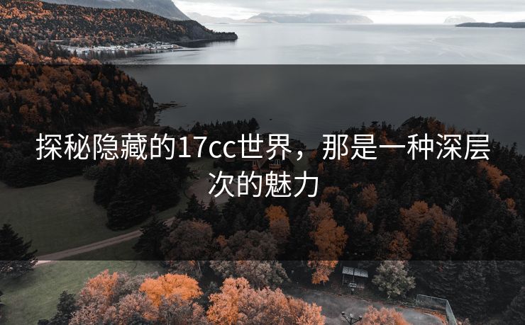探秘隐藏的17cc世界，那是一种深层次的魅力
