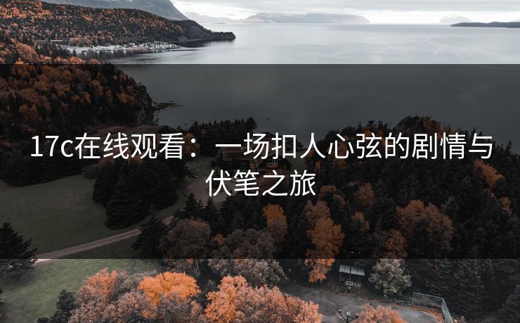 17c在线观看：一场扣人心弦的剧情与伏笔之旅