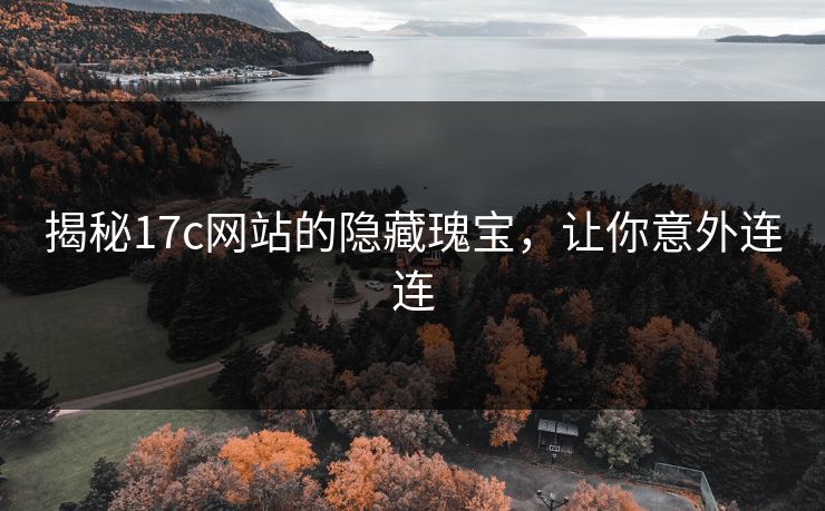 揭秘17c网站的隐藏瑰宝,让你意外连连 揭秘17c网站的隐藏瑰宝,让你意外连连