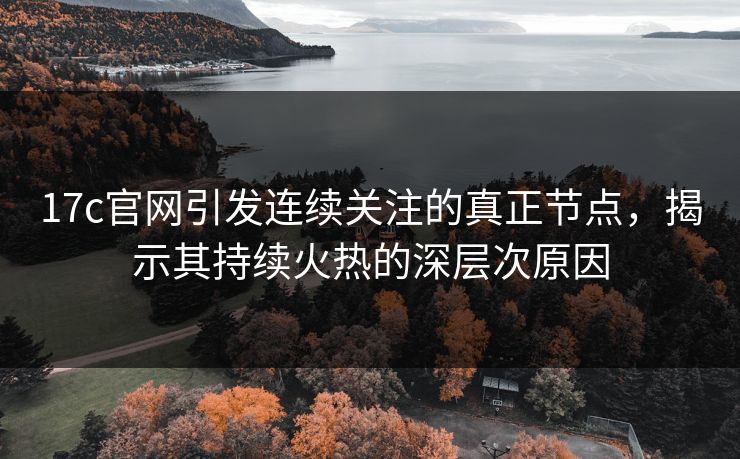 17c官网引发连续关注的真正节点，揭示其持续火热的深层次原因